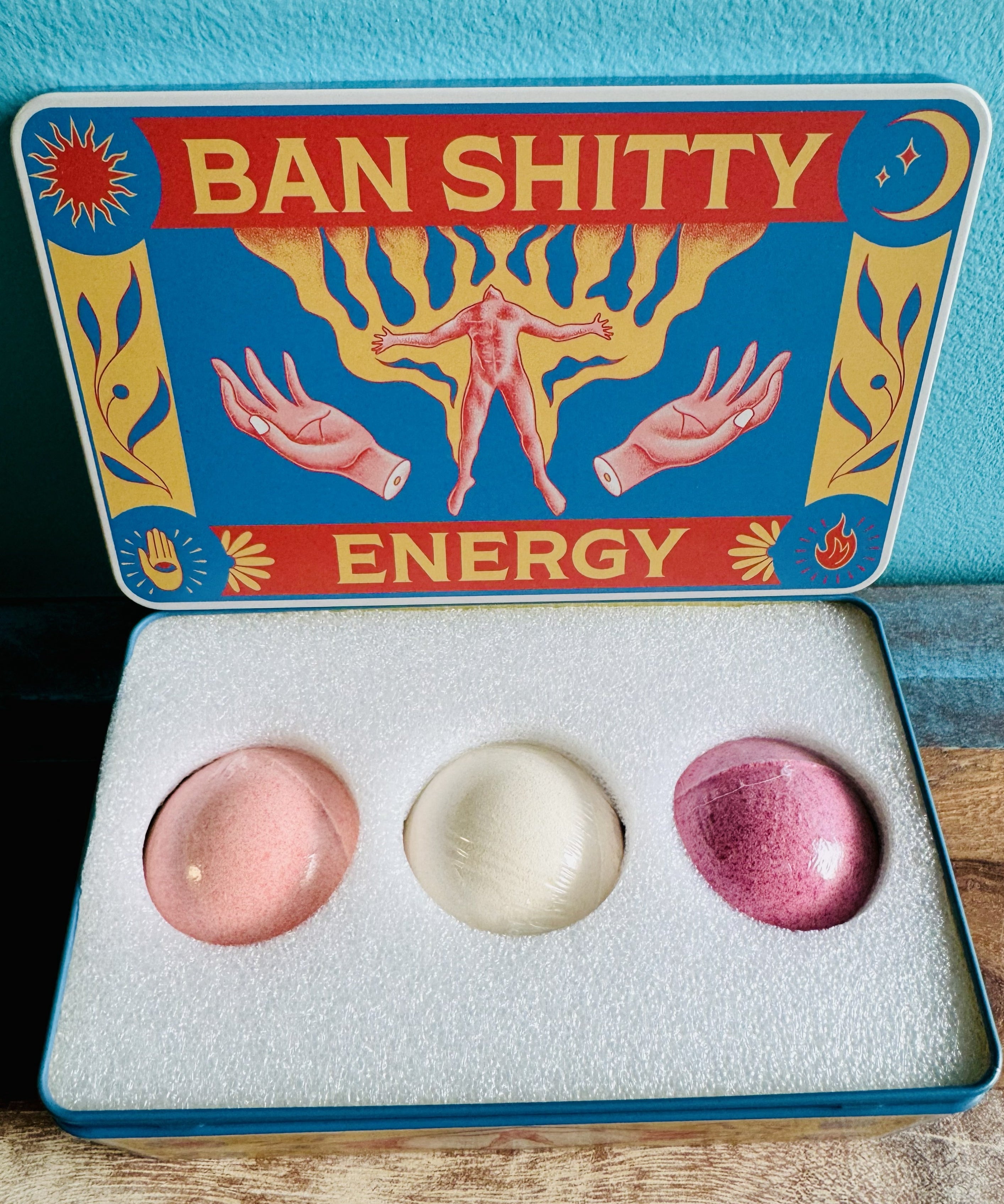 Ban Shitty Energy Tin Box Bomb Set of 3