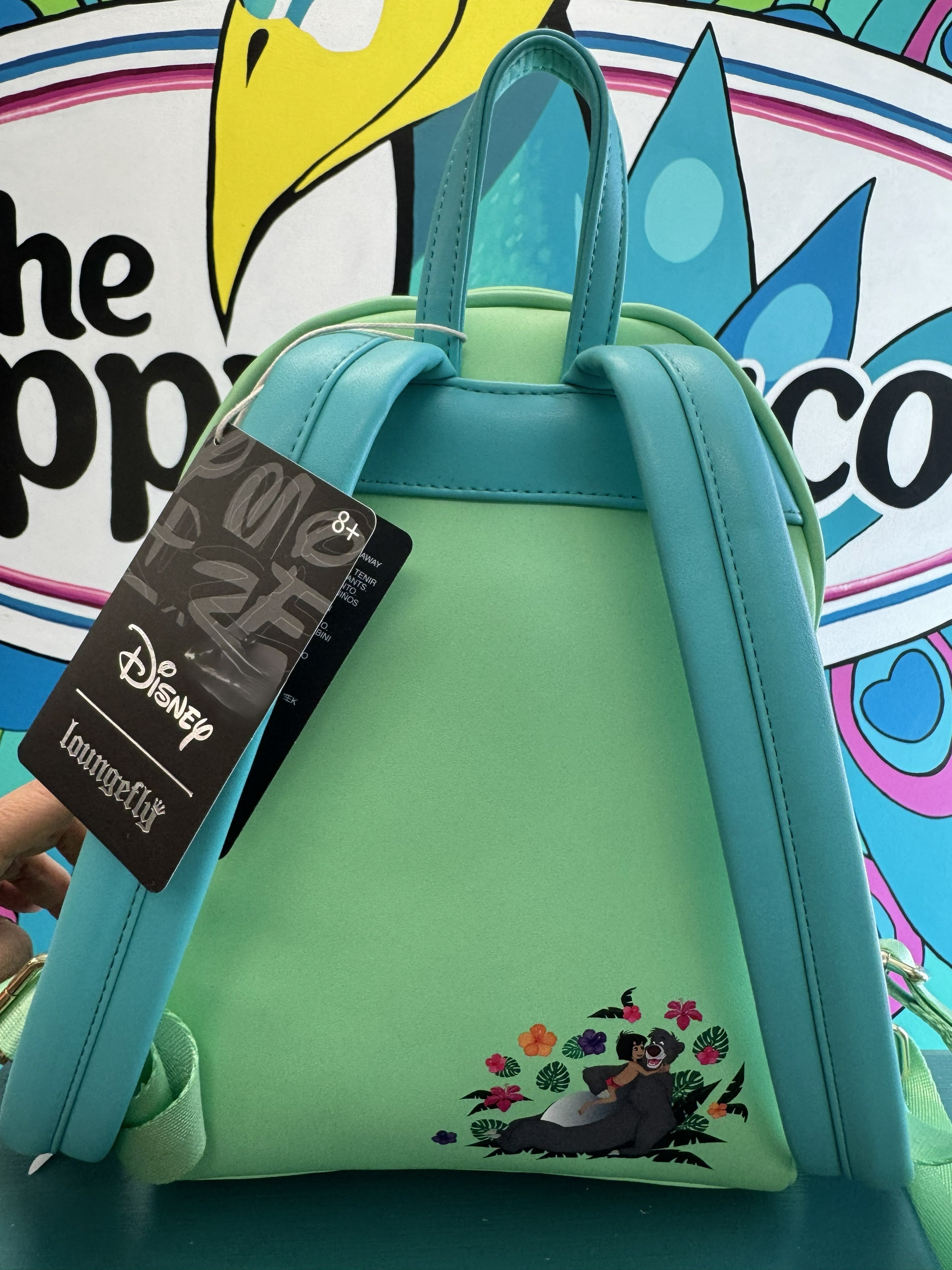 Loungefly Jungle Book mini backpack back view 