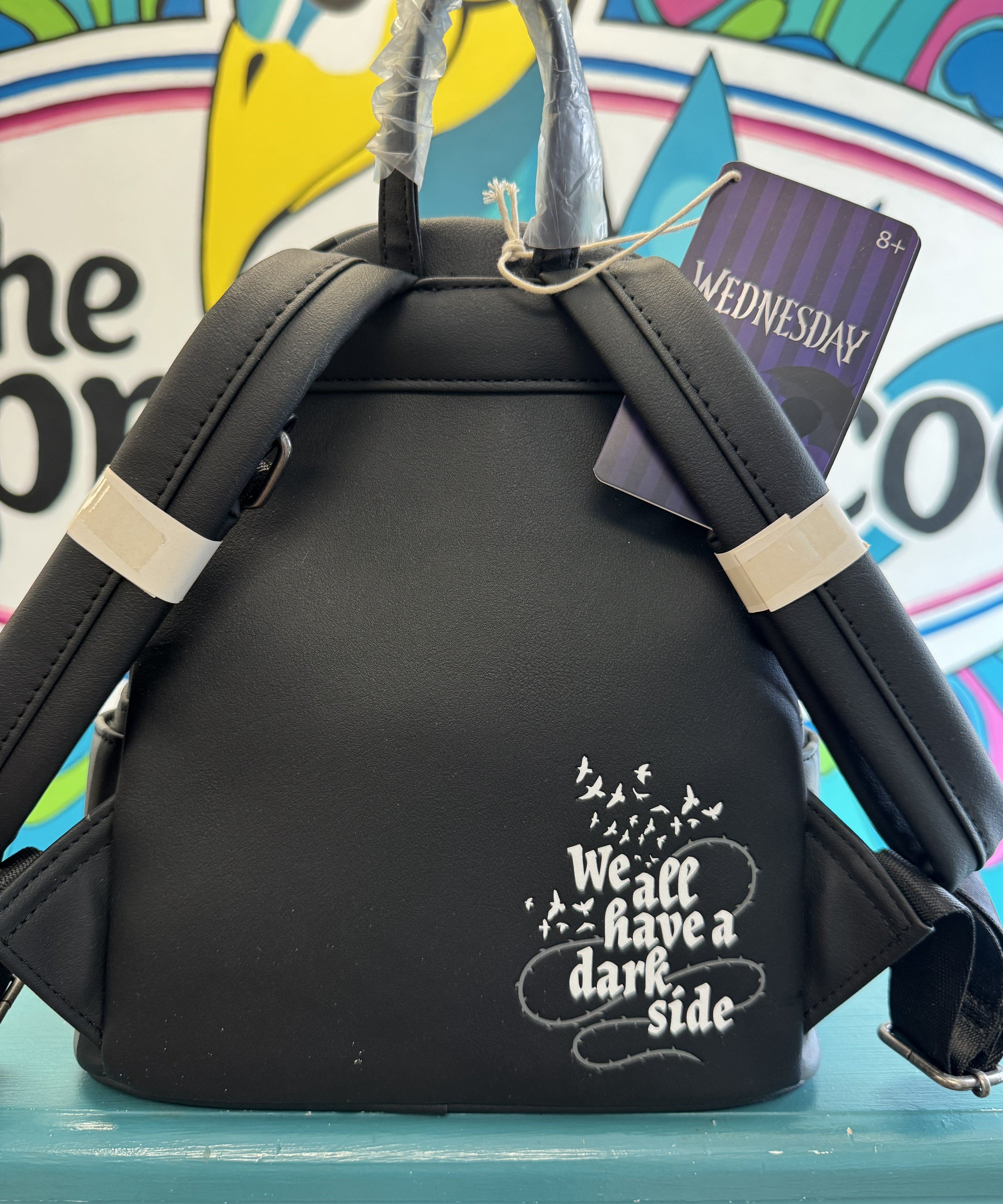 Wednesday Nevermore Mini-Backpack, Loungefly